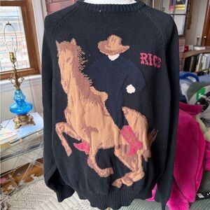 Ric3 Black and Tan Cowboy Sweater